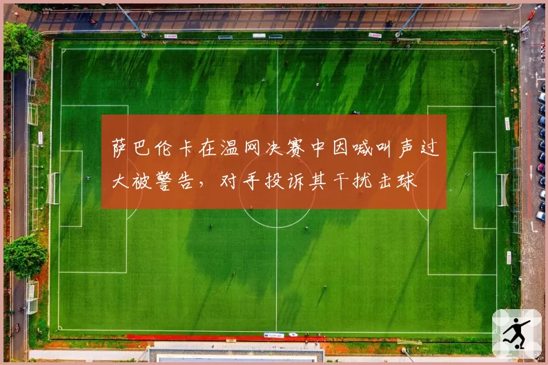 萨巴伦卡在温网决赛中因喊叫声过大被警告，对手投诉其干扰击球